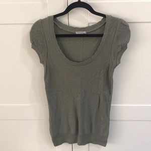 Nordstrom green knit short sleeve